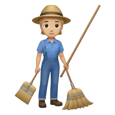 street sweeper with broom sticker