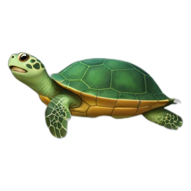 turtle on a cloud sticker