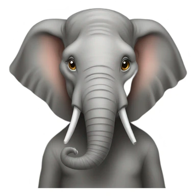 Human elephant  sticker