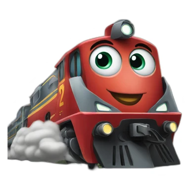 Train volant sticker