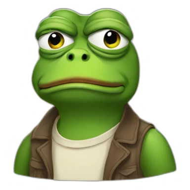 Pepe sad sticker