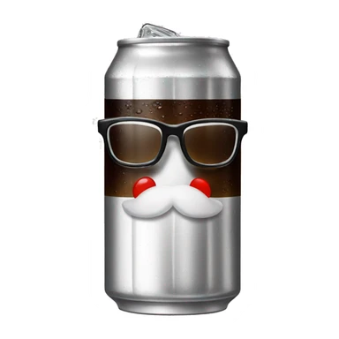 Diet Coke with glasses  sticker