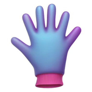 plastic gloves sticker