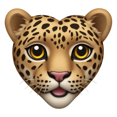 Heart with leopard sticker