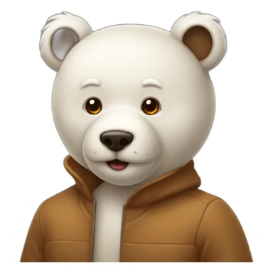 Ours avec une caramace sticker