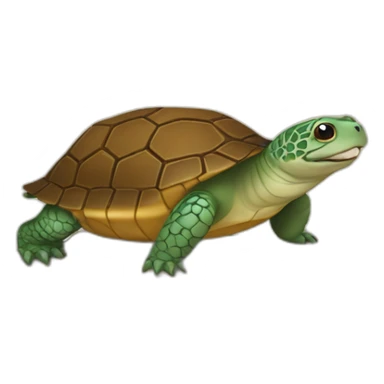 Tortue sur une loutre sticker