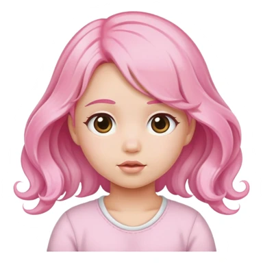 baby pink hear sticker