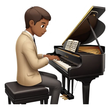 Faire du piano sticker