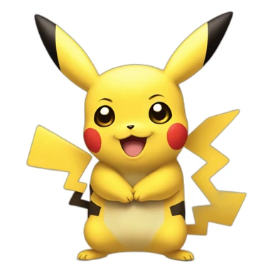 Pikachu hug Pikachu sticker