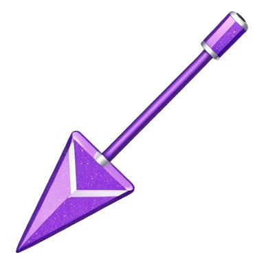 Glitter Roxo e Ciano Flecha sticker