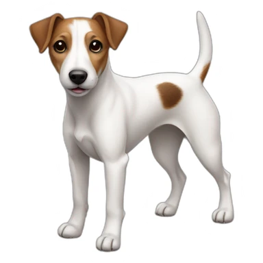 dog Jack Russell Terrier full body sticker