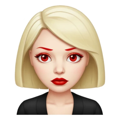 Mean lady with bob sticker