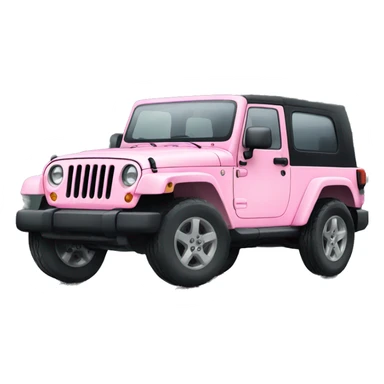 Light Pink Jeep sticker