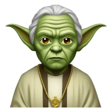 Bishop yoda sticker