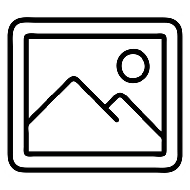 outlined photo gallery icon sticker