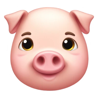 Cute fat piggy sticker
