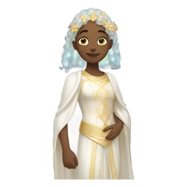 astrology virgo male white the maiden iridescent  sticker