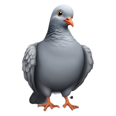 pigeon in prison clothes sticker