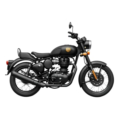 Black royal Enfield sticker