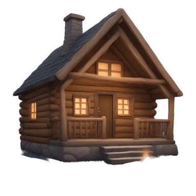 cozy cabin  sticker