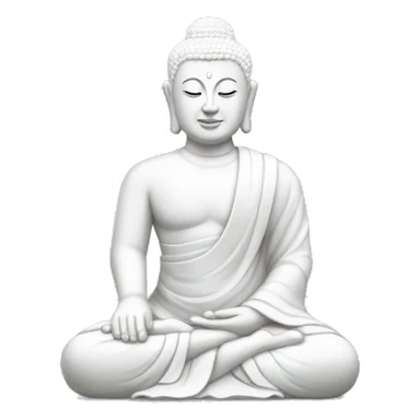 white buddha statue sticker