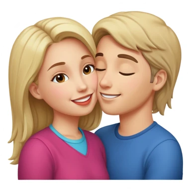 Someone kissing a girl  sticker