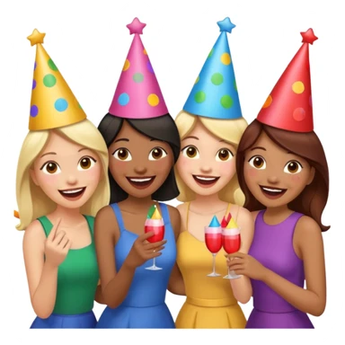 Five girlfriends sticker