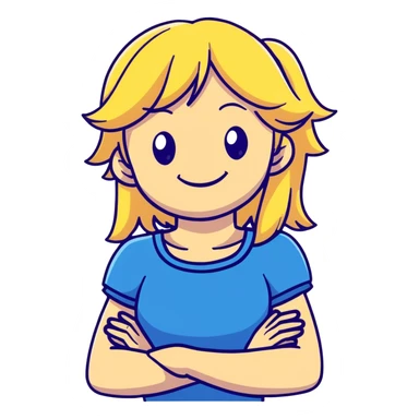 Smiling Lucy Heartfilia from Fairy Tail with blonde hair sticker