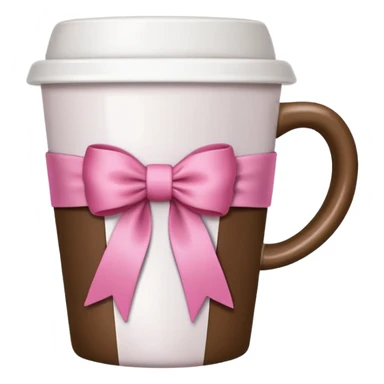 coffee cup with a pink ribbon sticker