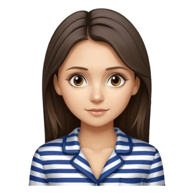 Nina Dobrev in striped pyjamas sticker