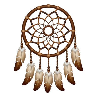 A brown dreamcatcher. sticker