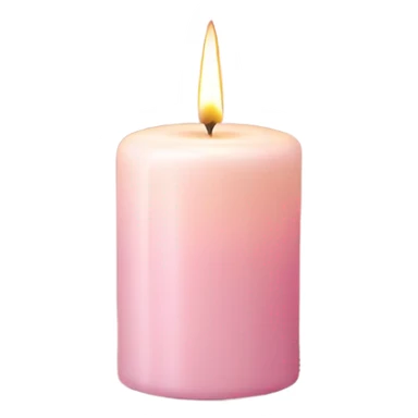 Aesthetic light pink candle  sticker