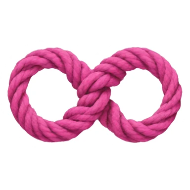 pink figure 8 knot sticker