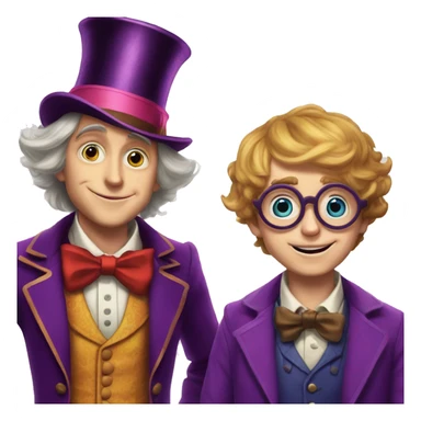 Willy wonka and william afton sticker
