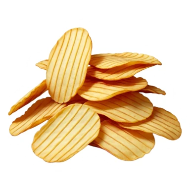 red colored potato chips sticker