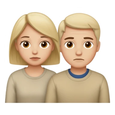 Two people that are bored sticker