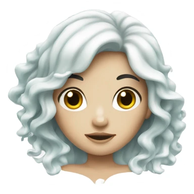 white mermaid sticker