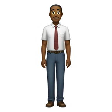 a regular emoji of a full man but he is no a scale sticker