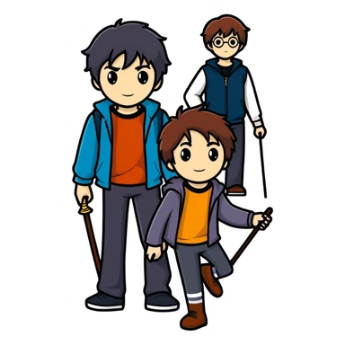 Percy Jackson x Harry Potter sticker