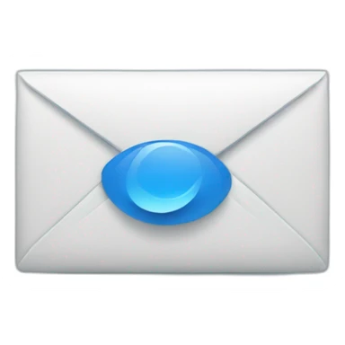 blue email sticker