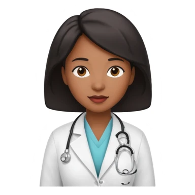 black female hotel doctor sticker