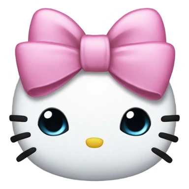 Hello kitty with bow sticker