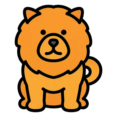 chow chow dog sticker