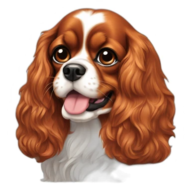 ruby cavalier king charles spaniel sticker