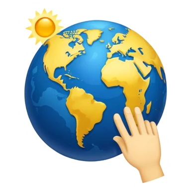 super earth salute in the style of standard goog sticker