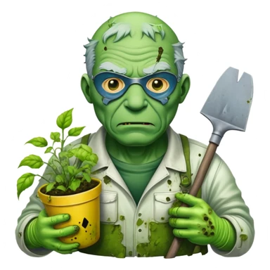Toxic Gardener old Bob kill weeds from the toxic avenger sticker