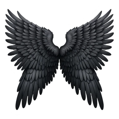 black angel wings sticker