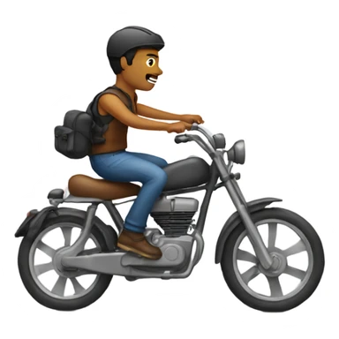 Man flying bike sticker