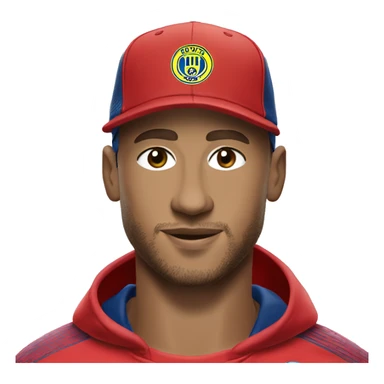 Create a emoji with Neymar Junior using a cap of meta  sticker