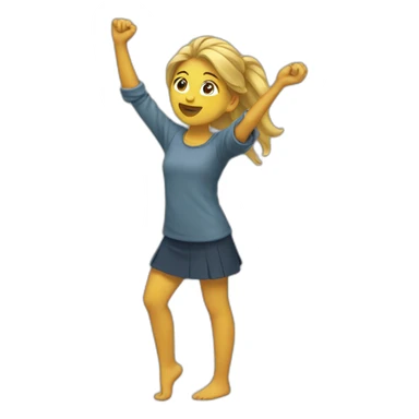 Fille qui dab sticker